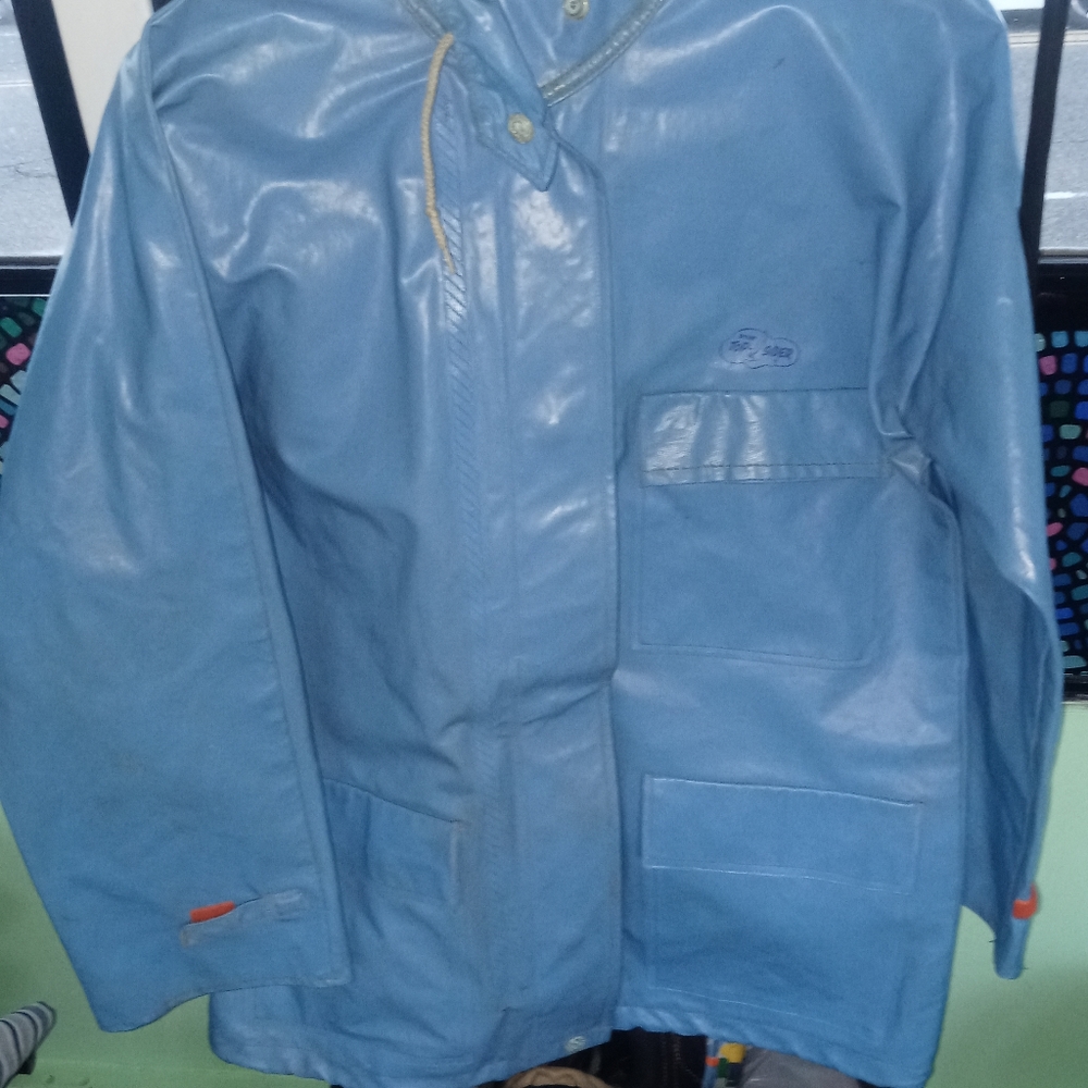 Sperry TOP SIDER blue raincoat